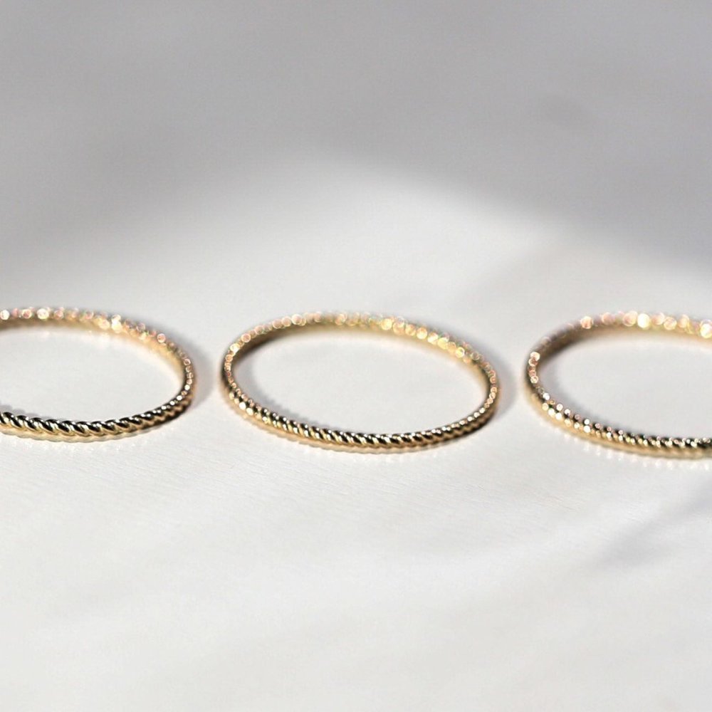 Catbird NYC Twisted Stacker Ring, size 7